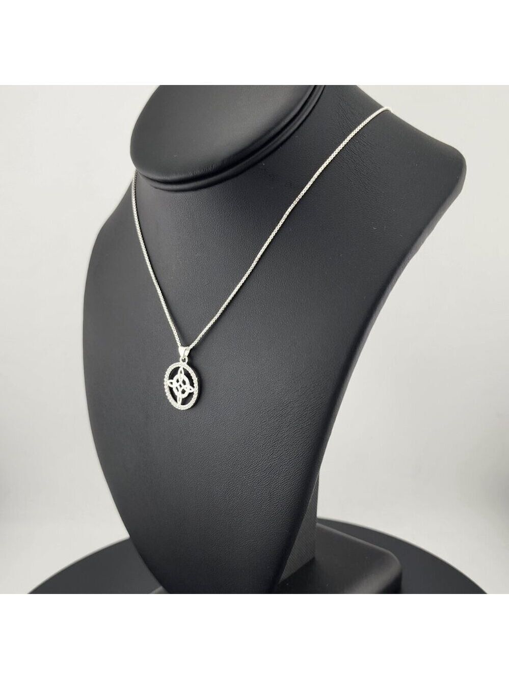 New Sterling Silver 925 Witch’s Knot Necklace – Wiccan Pagan Protection Amulet - Picture 5 of 8
